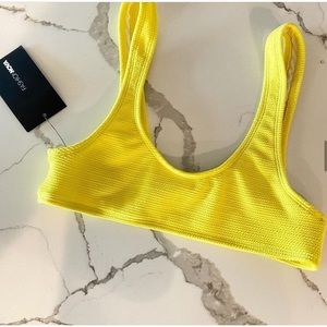 Fashion Nova lazy pool day bikini top NWT